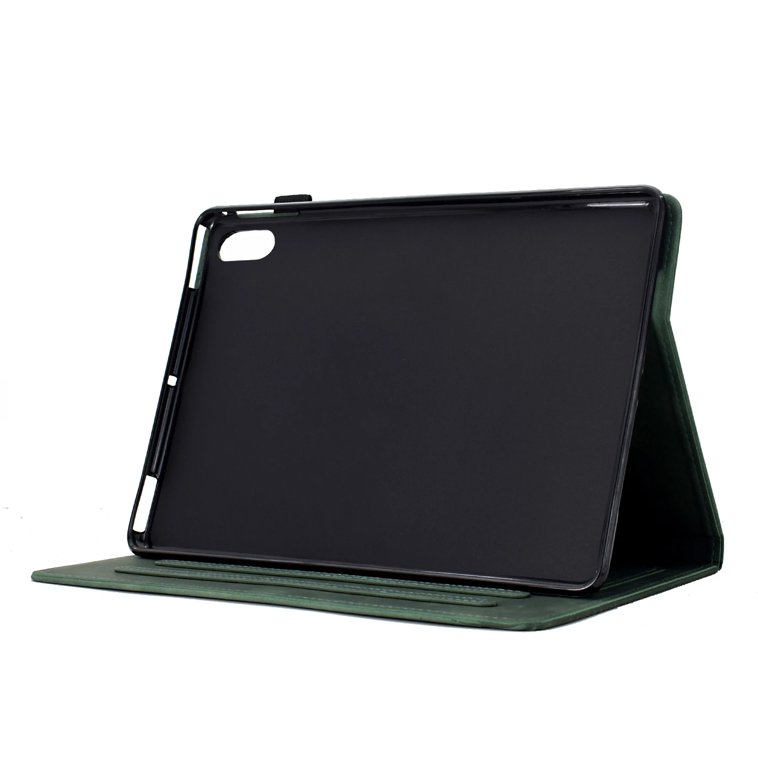 For Xiaomi Redmi Pad 2 11 Case Cats Imprinted PU Leather Card Slots Tablet Cover - Green