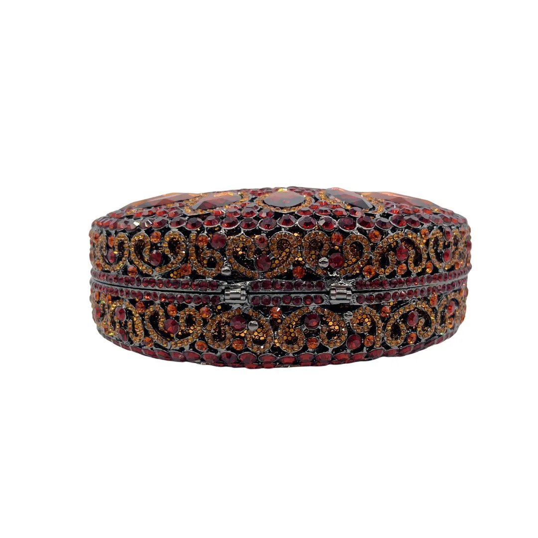 Torebka Kopertówka Ślubna Damska z Diamentami w Kolorze Różowego Złota, Ozdobiona Cyrkoniami, Wieczorowa Torebka na Ramię dla Panny Młodej, Torebka na Imprezę, Kolację, z Kamieniami