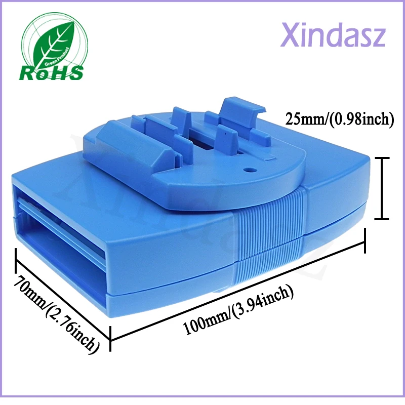 1PCS 100*70*25mm blue color  diy electronic plastic housing project case electronics enclosure