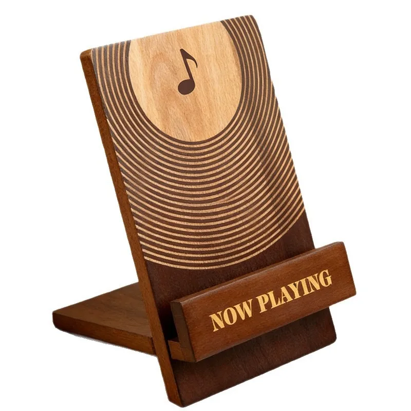 For Spot Wooden Desktop Record Rack Cross-border Vinyl Record Storage Rack Album CD Finishing Display
