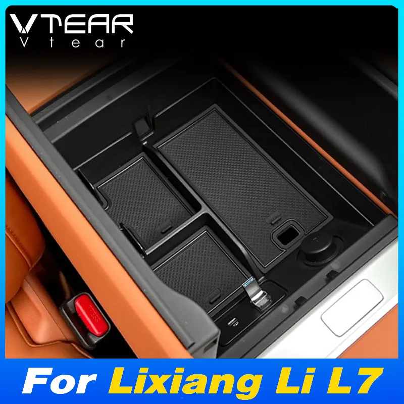 

Vtear Car Armrest Center Console Storage Box Interior Styling Hidden Organizer Decoration Accessories For Lixiang Li L7 22-24