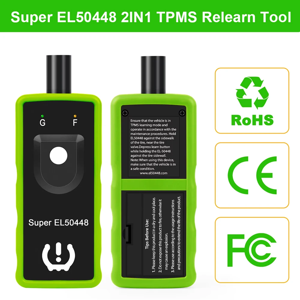

Автомобильный TPMS 2 в 1 Super EL50448 Инструмент для снятия автоматического монитора давления в шинах Инструмент для активации системы для Ford Opel GMC Buick Chevy
