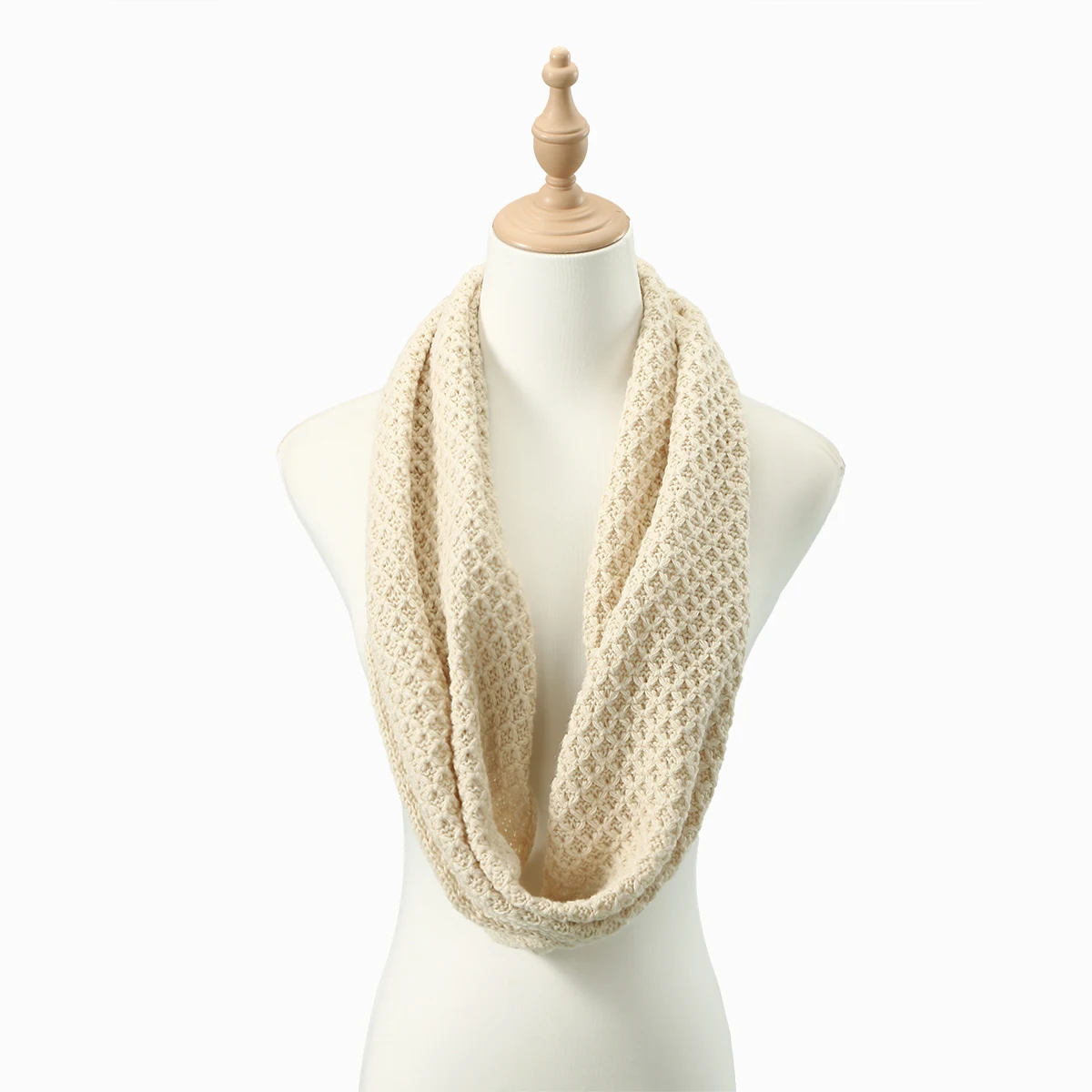 

New Winter Knitted Ring Scarf Woman Men Warm Circle Loop Sccarf Thick Neck Warmer Neckerchief Soild Color Muffler Scarves