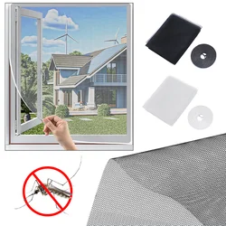 Self-Adhesive Indoor Window Mosquito Net Anti Fly Insect Curtain Screen Cutting Mosquito Net Invisible Curtains for Windows