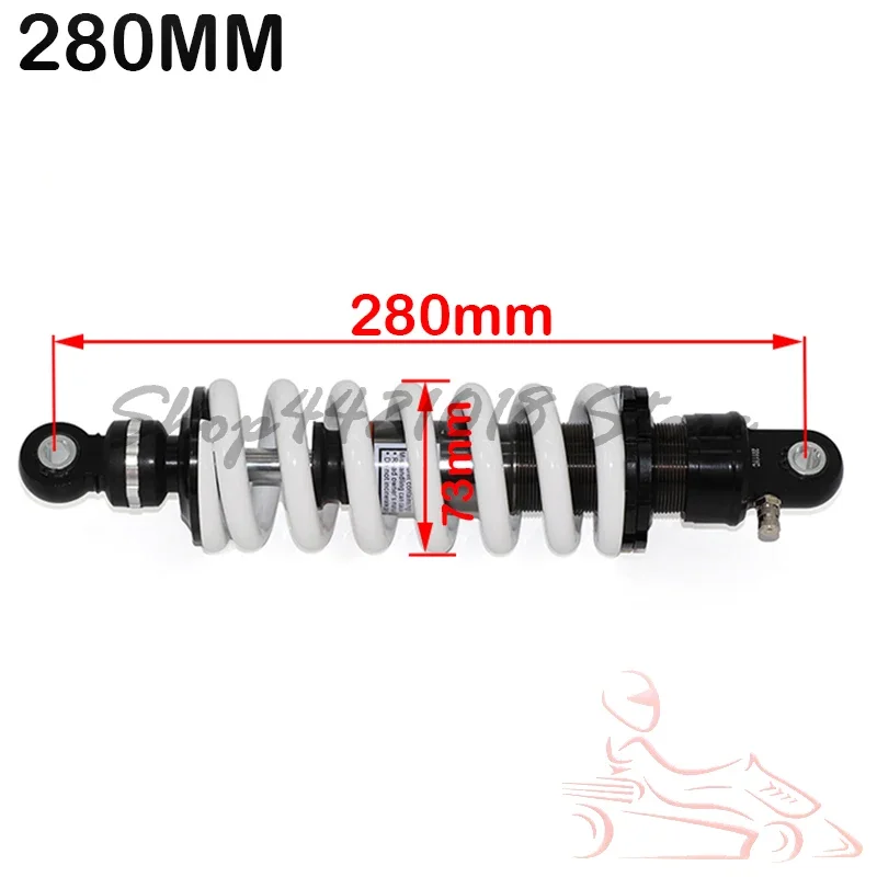 280mm Rear Back Shock Absorber Motorcycle Suspension Spring Fit for 125cc 140cc 160cc Dirt Pit Pro Bike Quad ATV 1200LBS