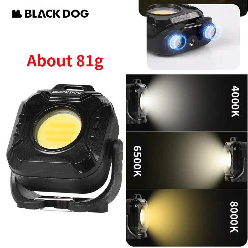 

Naturehike BLACKDOG Star Core — карманный походный светильник с суперсильной выносливостью, IP44, водонепроницаемый, из материала ABS, около 81 г