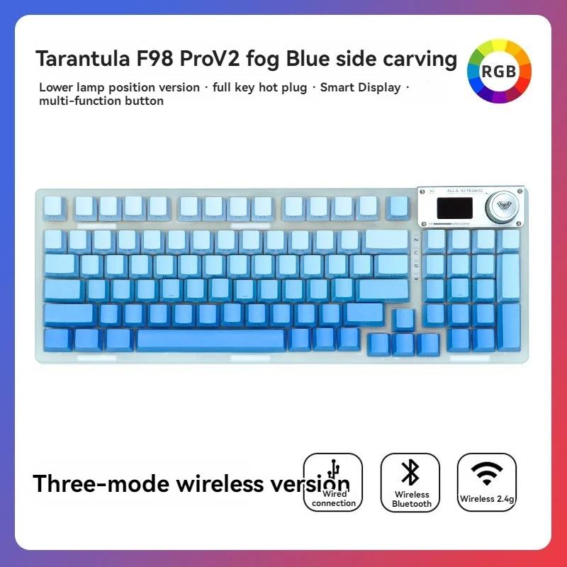 AULA F98 プロ V2 メカニカルキーボード F98pro 3 モードワイヤレス