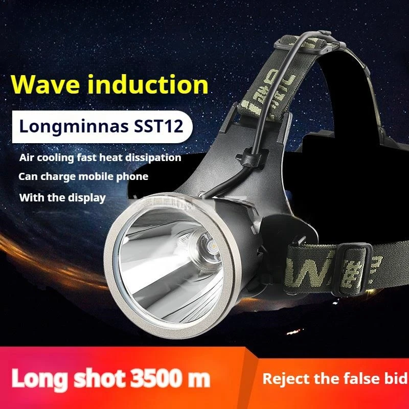 

7726X Headlamp Strong Charging Super Bright Headlight Lithium new Outdoor Lighting Mining Lamp Long Life