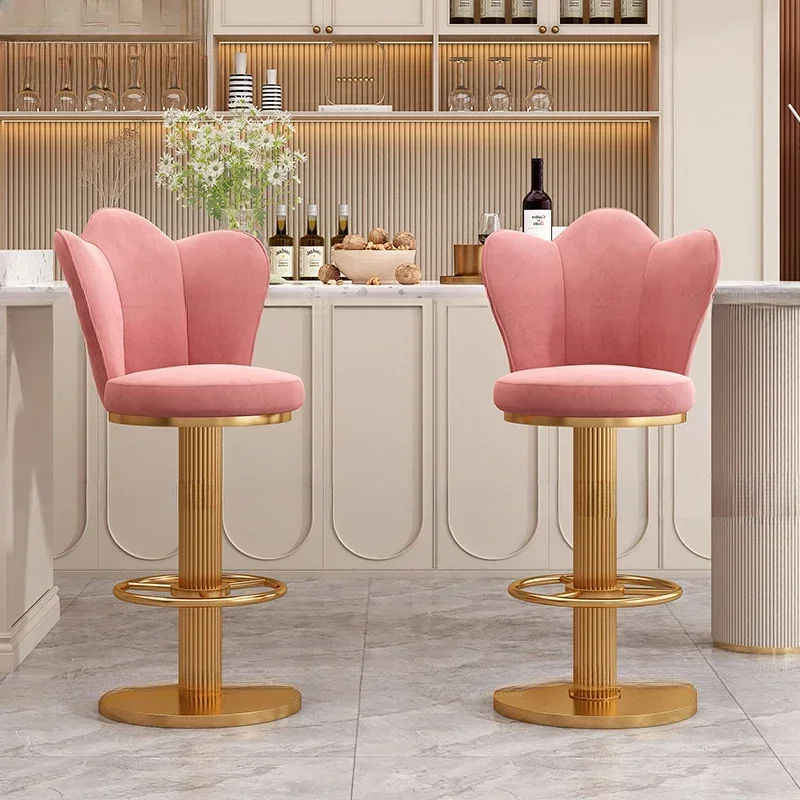 Kitchen Bar Chair Swivel Stool Armchair Counter Luxury Chairs Tabouret Design Iron Beauty Salon Designer Gaming Mesas Furniture