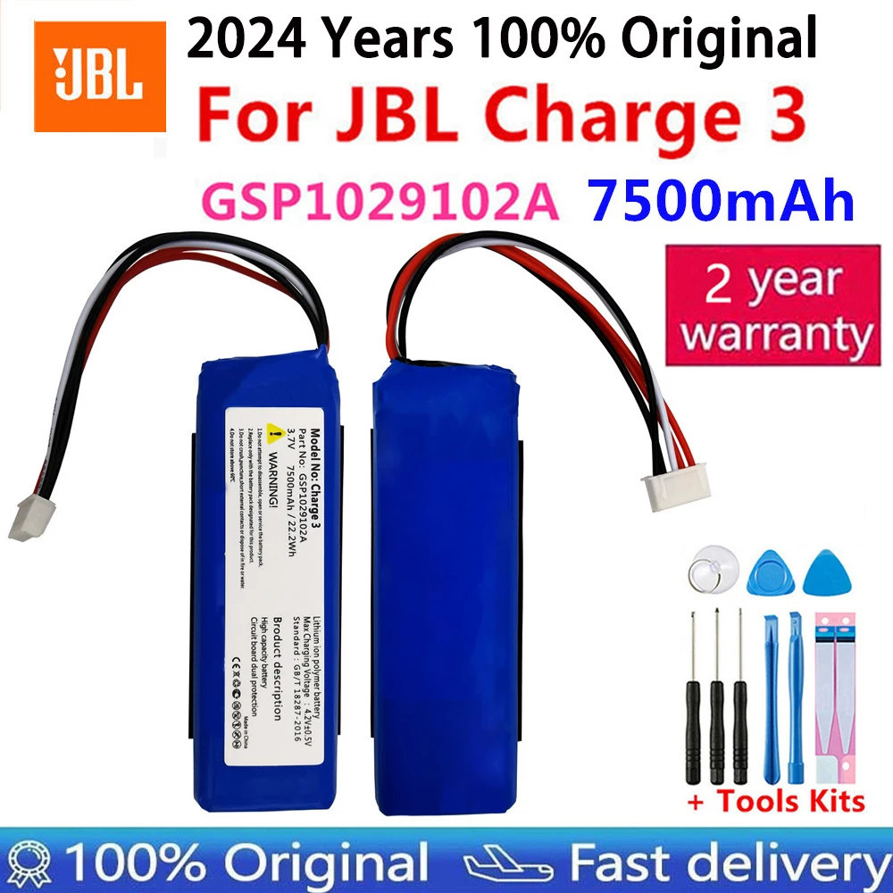 2024 100% Original For JBL Charge3 Charge4 Charge5 Battery For JBL Charge 3 Charge 4 Charge 5 Speaker Replacement Batteries