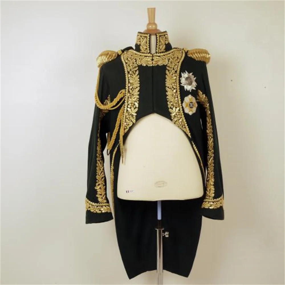 

18th Century Colonial Men's Regency Jacket Royal Military Tuxedo Fancy Party Halloween Aristocrat Suit