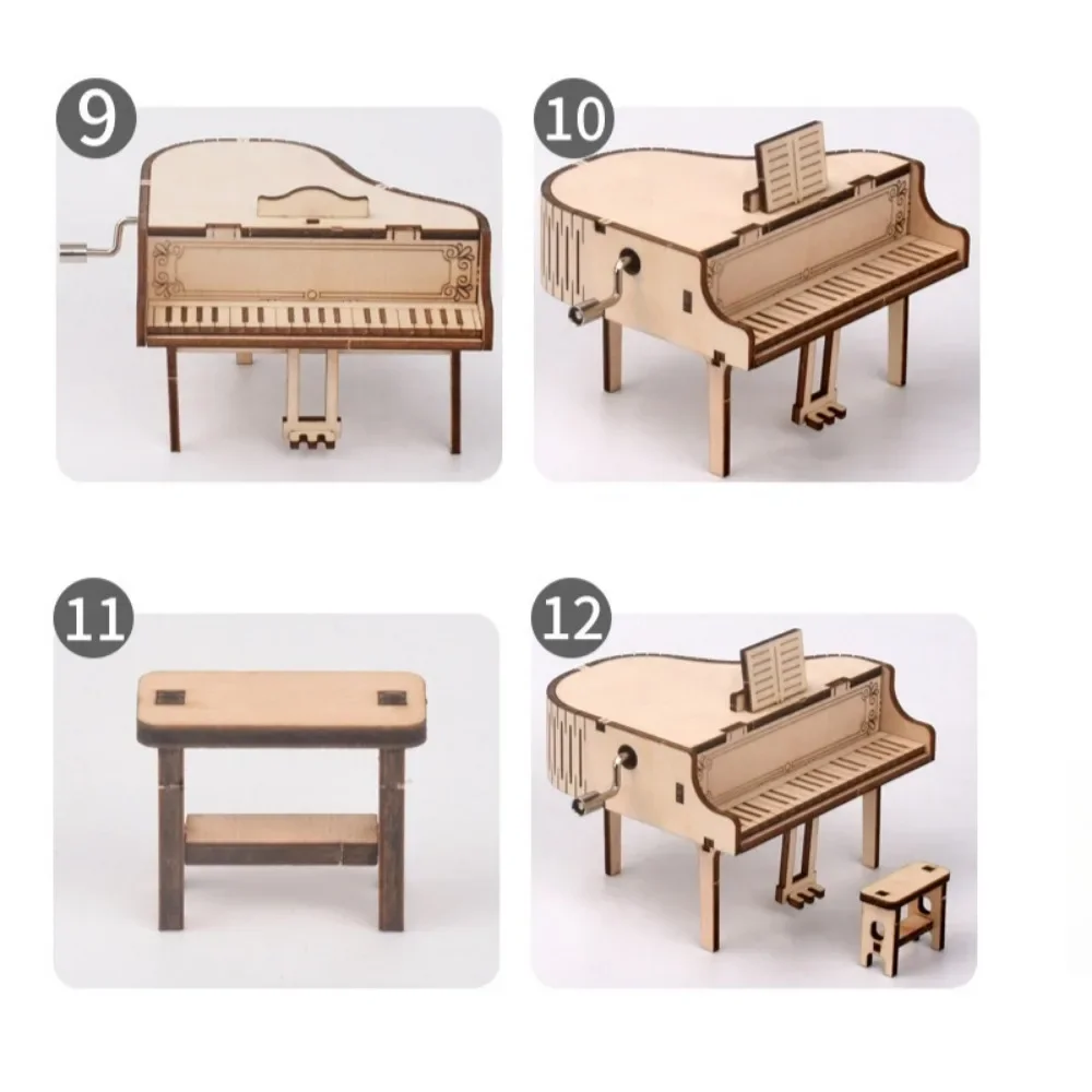 

Деревянная музыкальная шкатулка-головоломка - сочетает в себе пазл и пианино для развития когнитивных и музыкальных навыков.