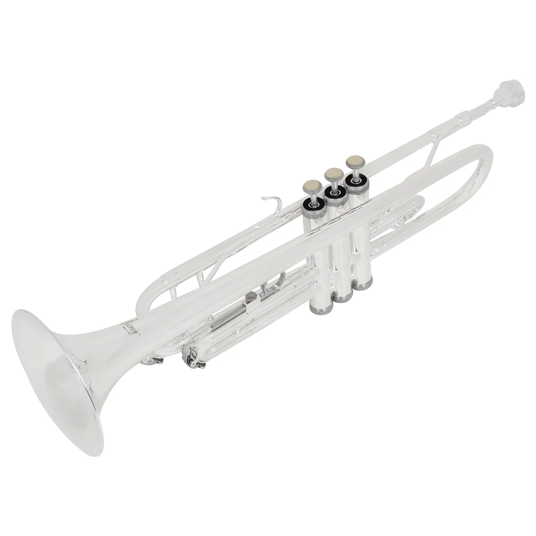 SLADE Bb Trumpet Professional Silver-Plated Trumpet Exam Grade Brass Instrument Construction Case Mouthpiece & Accessories