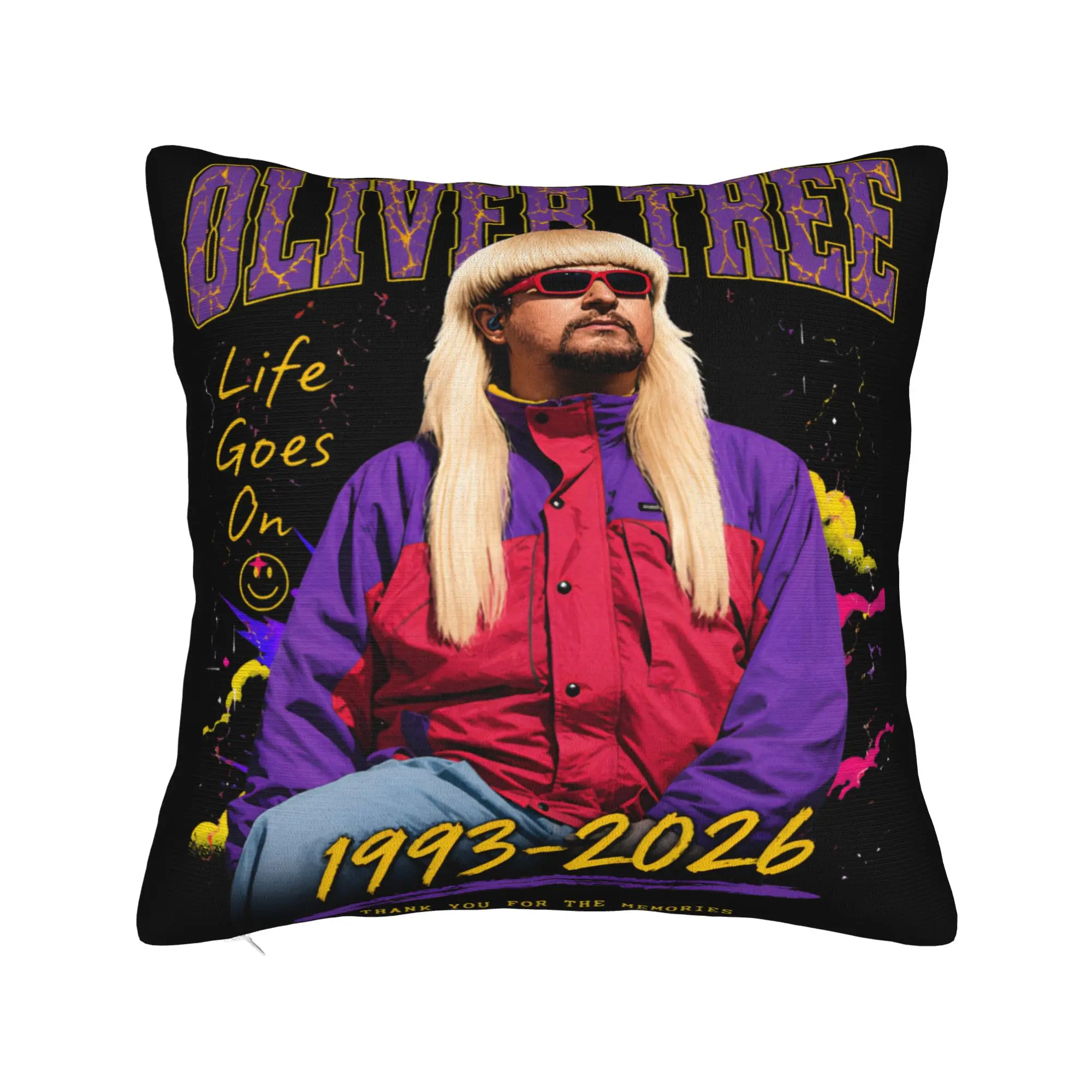 Pillow Case Oliver Tree Rest In Peace 1993 to 2026 Memorial In loving memory OT Comfy Pillow Cover For Home Decor Pillowcases