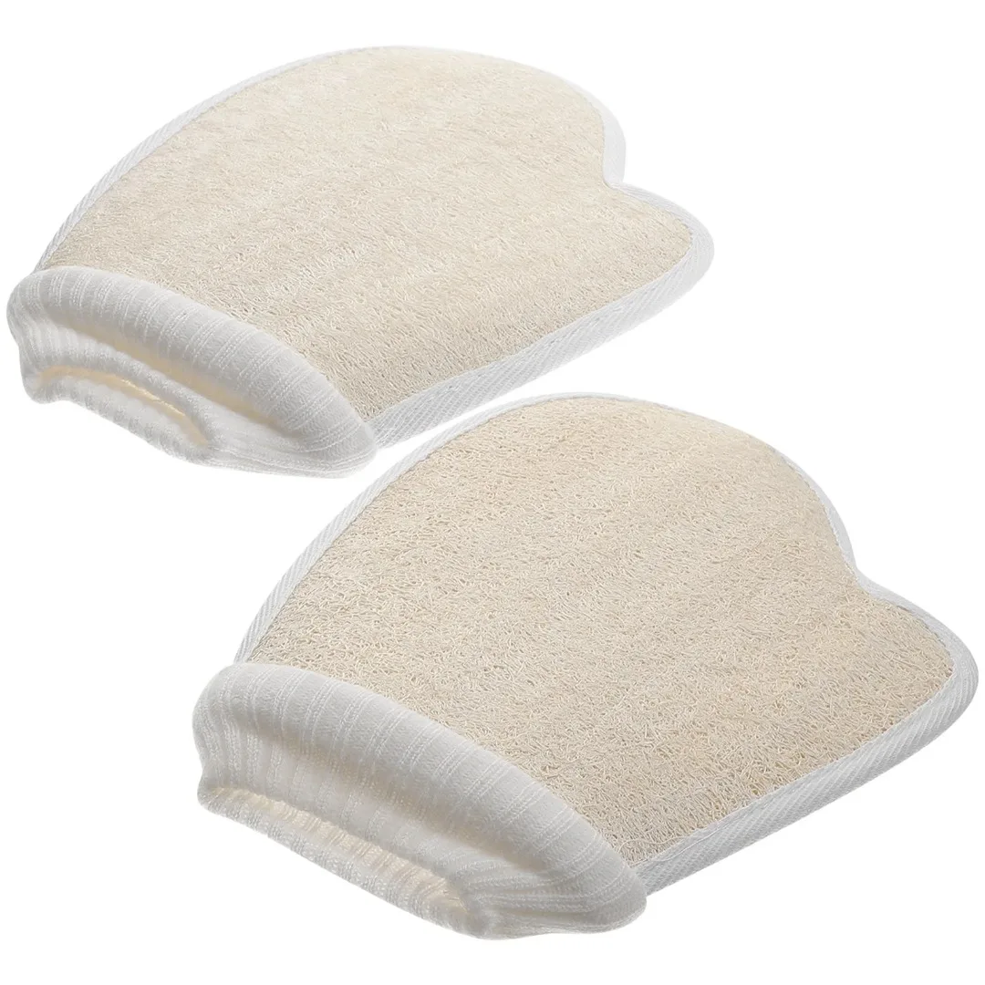 1pcs Loofah Bath Gloves Exfoliating Body Scrubber Sponge Mitt Shower Sponges Cleaning Tools Stretchy Fit Hand Body Scrub Brush
