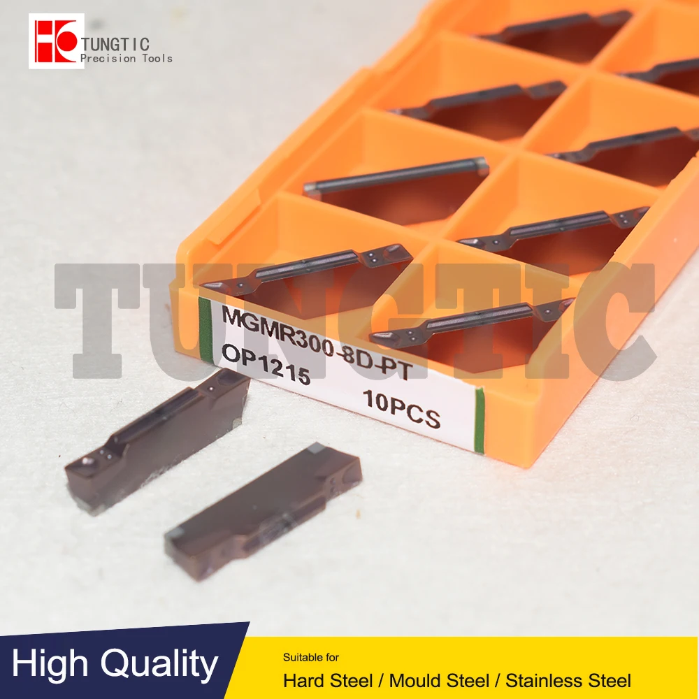 Imagem -04 - Inserção Cnc Torno Ferramenta de Corte Usinagem Metal Torneamento Ferramentas Grooving Inserções Mgmr 300 Mgmr3008d-pt Op1315 Mgmr3009d-pt Op1215