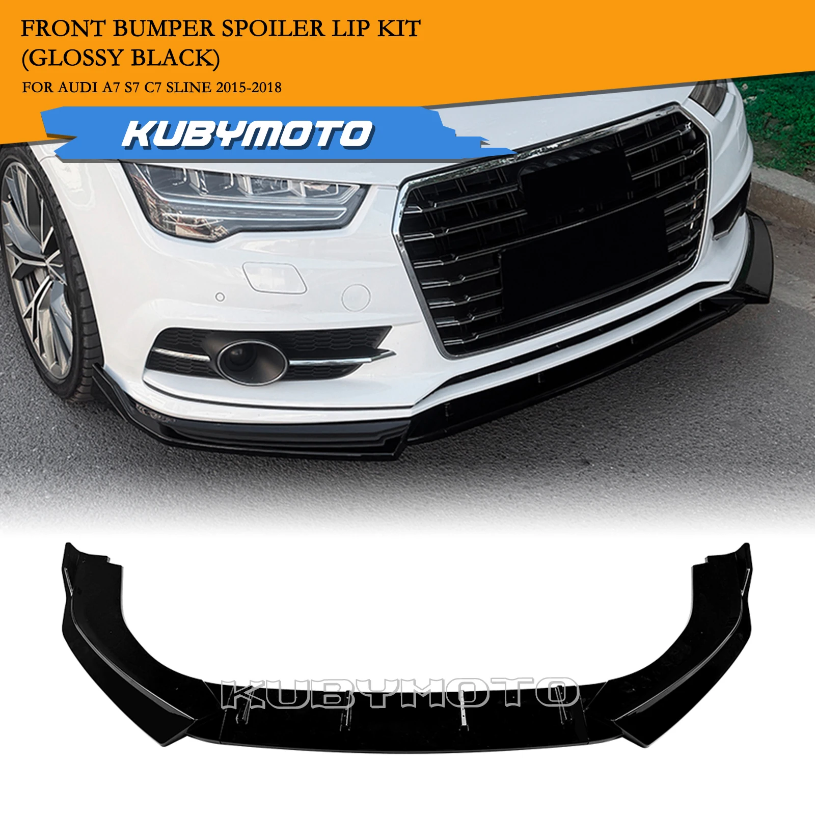 

Автомобильный передний спойлер, нижний сплиттер-сепаратор для Audi A7 S7 C7 Sline 2015-2018