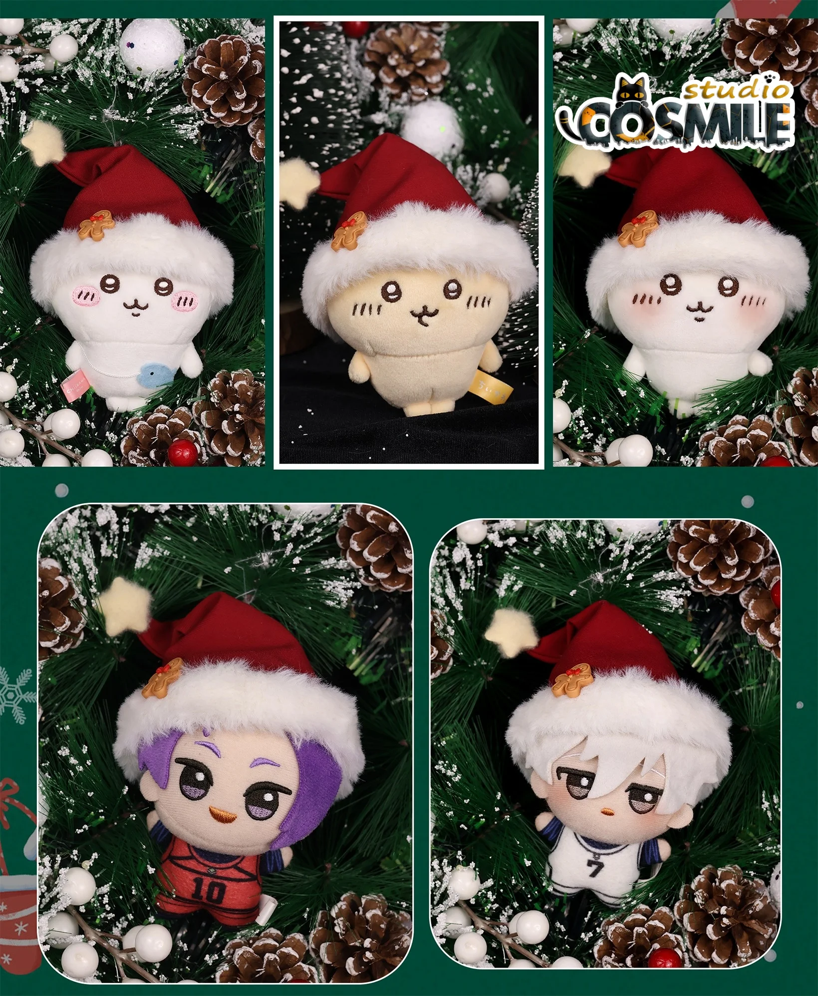 ชุดหมวกแดงคริสต์มาสสำหรับตุ๊กตาไอดอลเคป๊อป ขนาด 10 ซม. พร้อมอุปกรณ์เสริมสำหรับตุ๊กตา รุ่น KL Dec