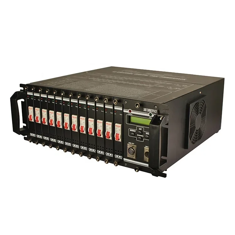 JOYRAY 12CH 12 Channel DMX Dimmer Pack 19inch 4U 20A Per Channel Rear Output Terminal UK