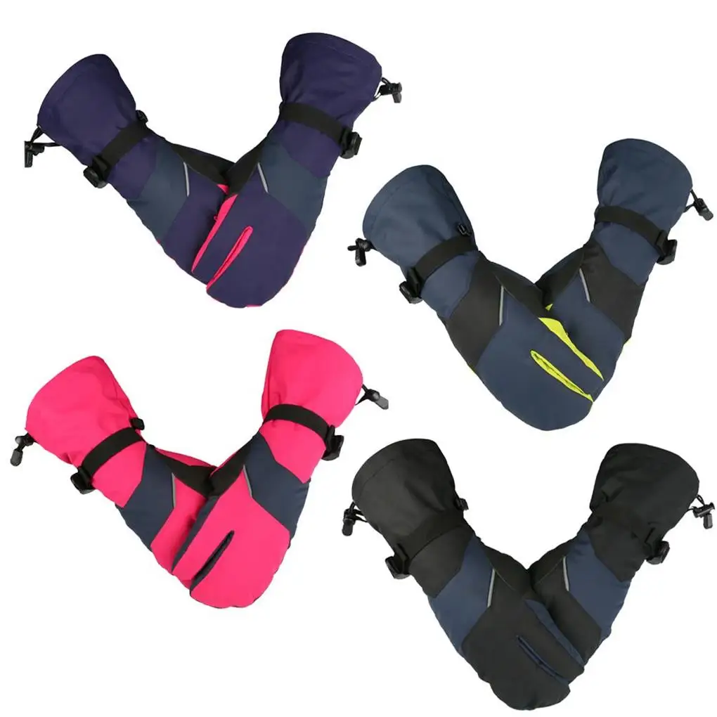 1 쌍 스키 장갑 열 손 따뜻하게 장갑 스포츠 미트 녹색 남성