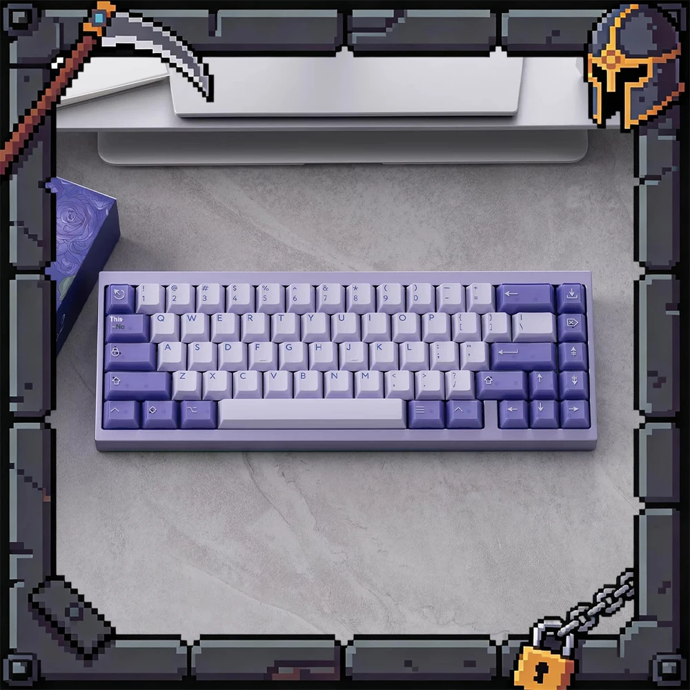 PBTfans Fairy R2 PC Keycaps Custom Abs Material Keyboard Keycaps Original Factory Two Color Semitransparent PC Accessories Gifts
