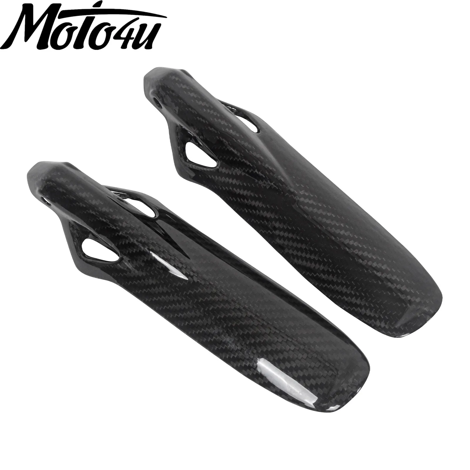 Carbon Fiber Motorcycle Front Fork Tube Cover Guard Fairing Cowl For Ducati Scrambler