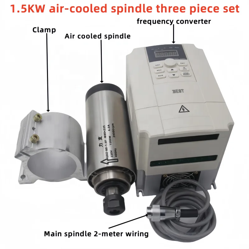 Good Quality New Arrivals Universal Stable Performance User Friendly Air Cooled Cnc Spindle Motor