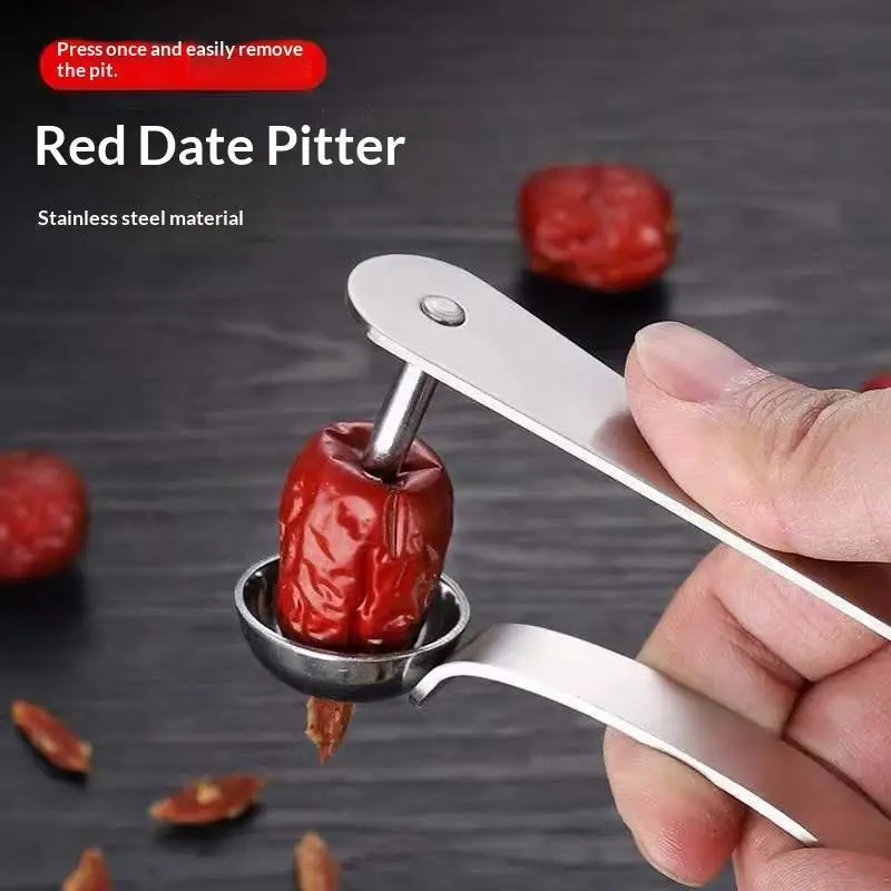 Stainless Steel Jujube Corer With Easy One Press Operation And Fast Core Removal Perfect For Home Kitchen Baking 1PC