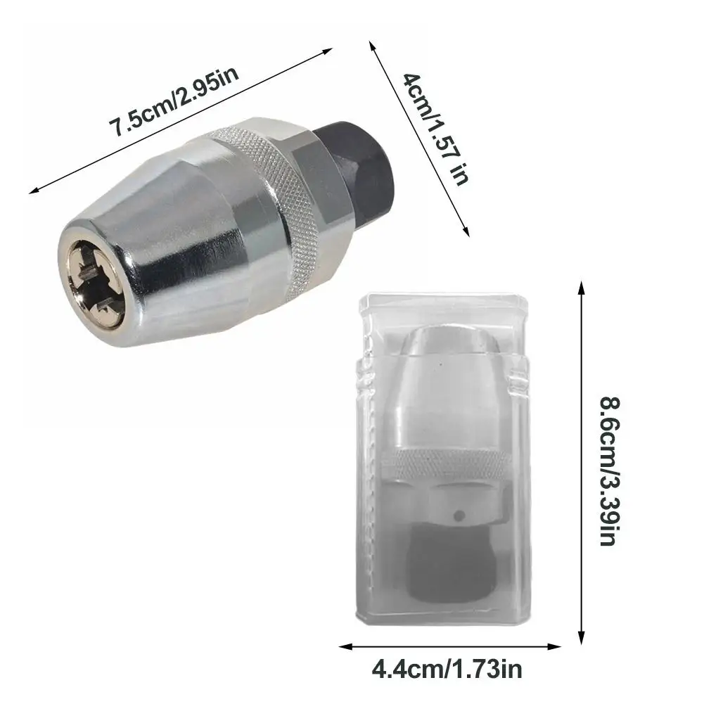 Estrattore per bulloni 3/8 Estrattore per bulloni da 6-13 mm Strumento per smontaggio bulloni Dispositivo per rimozione viti per bulloni Interfaccia 3/8