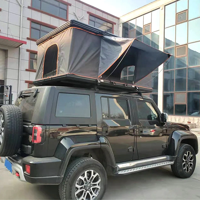 4x4 Custom Aluminium Welded  Corner Camping daktent SUV Car RoofTop  hard shell Roof top Tent