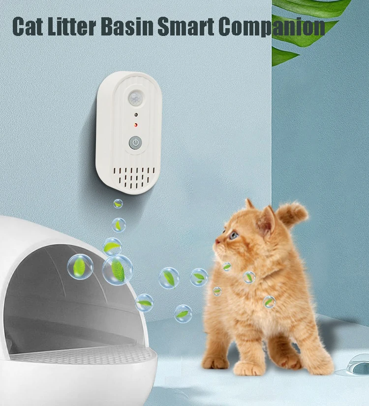 Automatic Smart Cat Odor Purifier For Cats Litter Box Deodorizer Dog Toilet Rechargeable Air Cleaner Pets Deodorization Cat ador