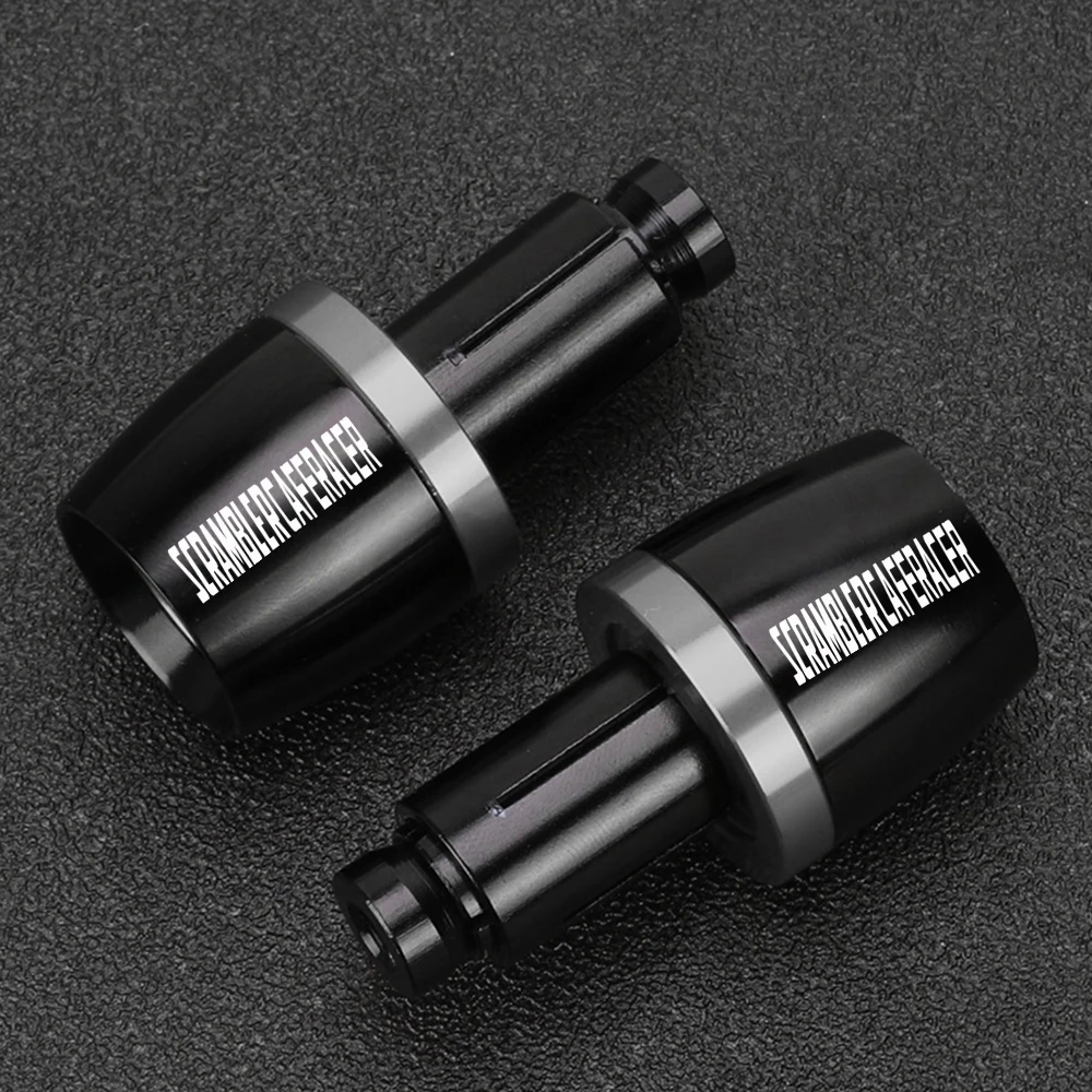 FOR DUCATI SCRAMBLERCAFERACER SCRAMBLER CAFE RACER Motorcycle Weight PartsAnti Vibration Silder Plug Ends Handlebar Grips Cap 