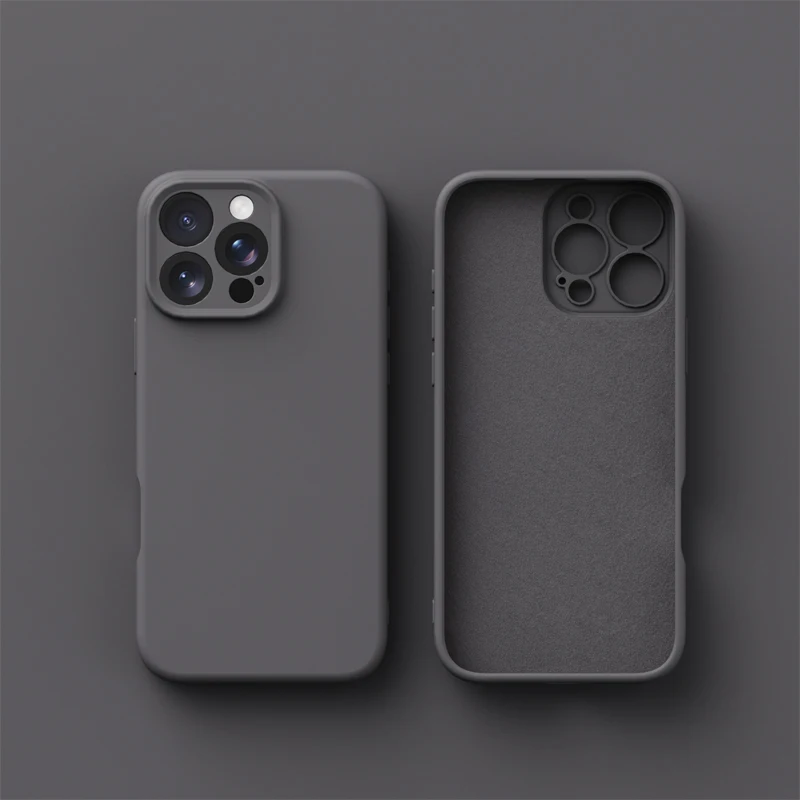 Hülle für iPhone 17 16 13 Original Flüssigsilikon Handyhülle für iPhone 16 Plus 15 14 13 17 18 Pro Max 18Pro 17Pro Hüllen mit Linsenschutz – Detail 4