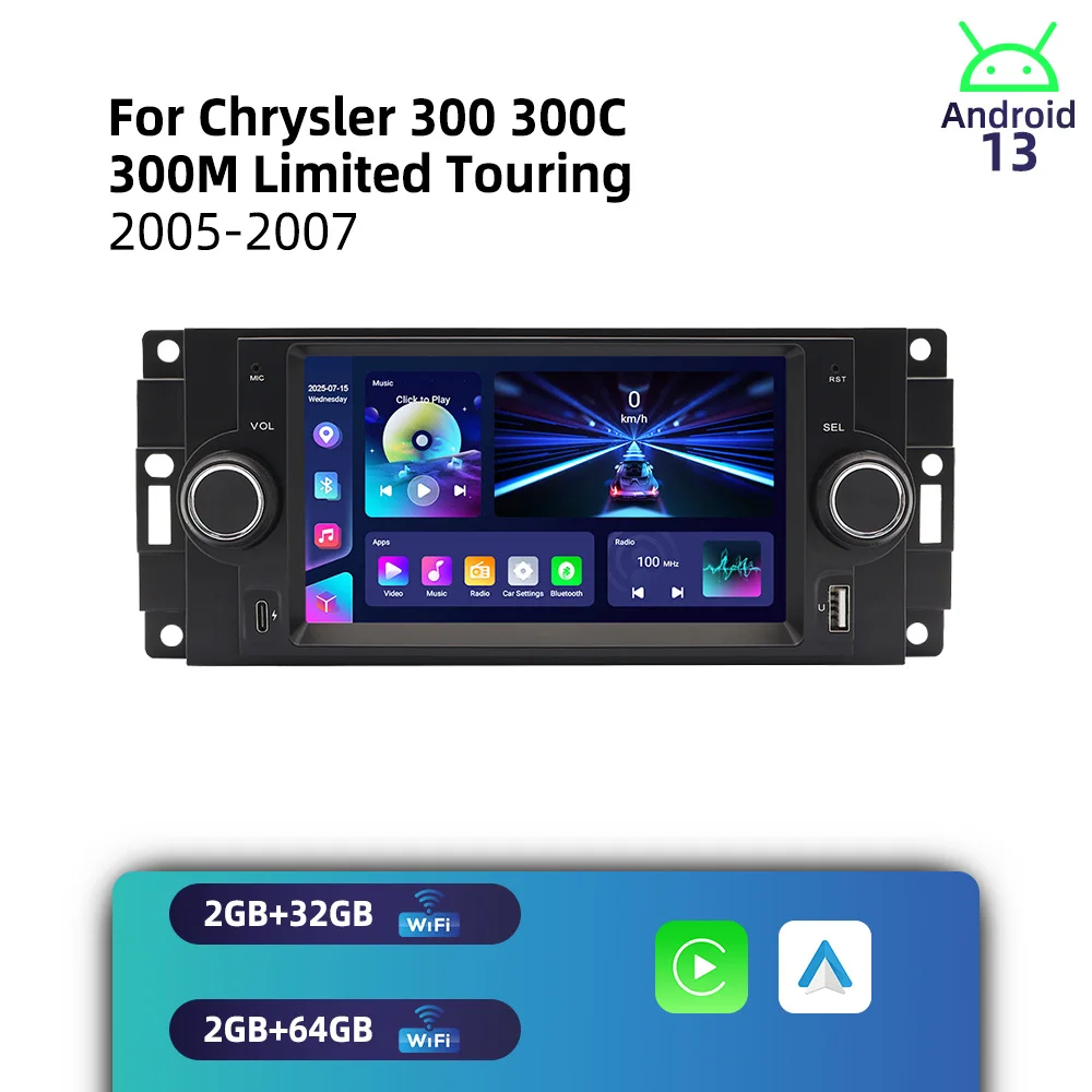 Head Unit 1Din 6.2"…
