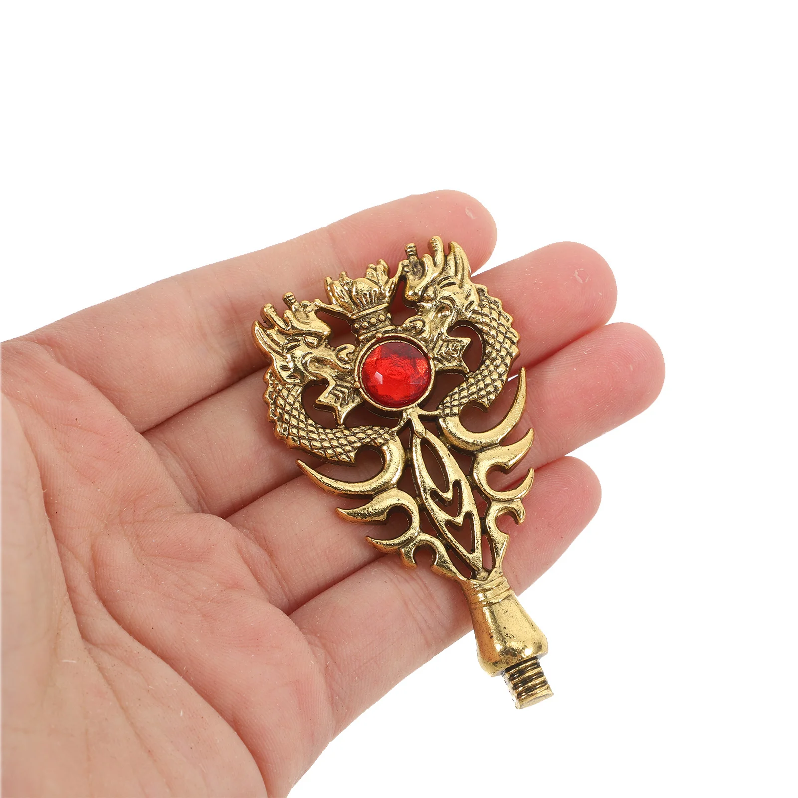 

2Pcs Dual Dragon Wax Seal Handles Metal Seal Handle Replacement DIY Stamp Tool for Envelopes Invitations Certificates