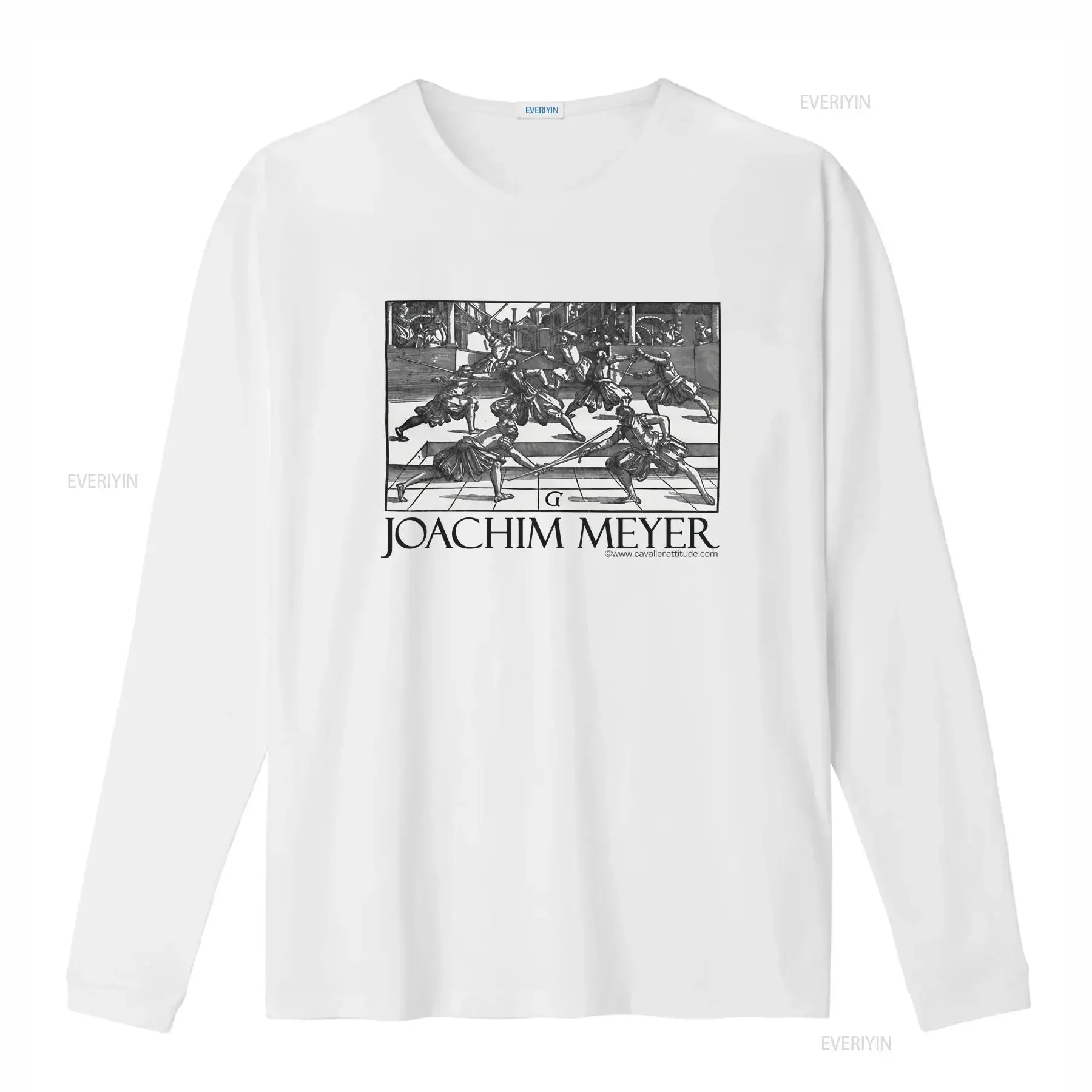 Joachim Meyer T Shirt White vintage Washed Top For Everyday Wear Casual fashion Versatile streetwear graphic Unisex Comfortable