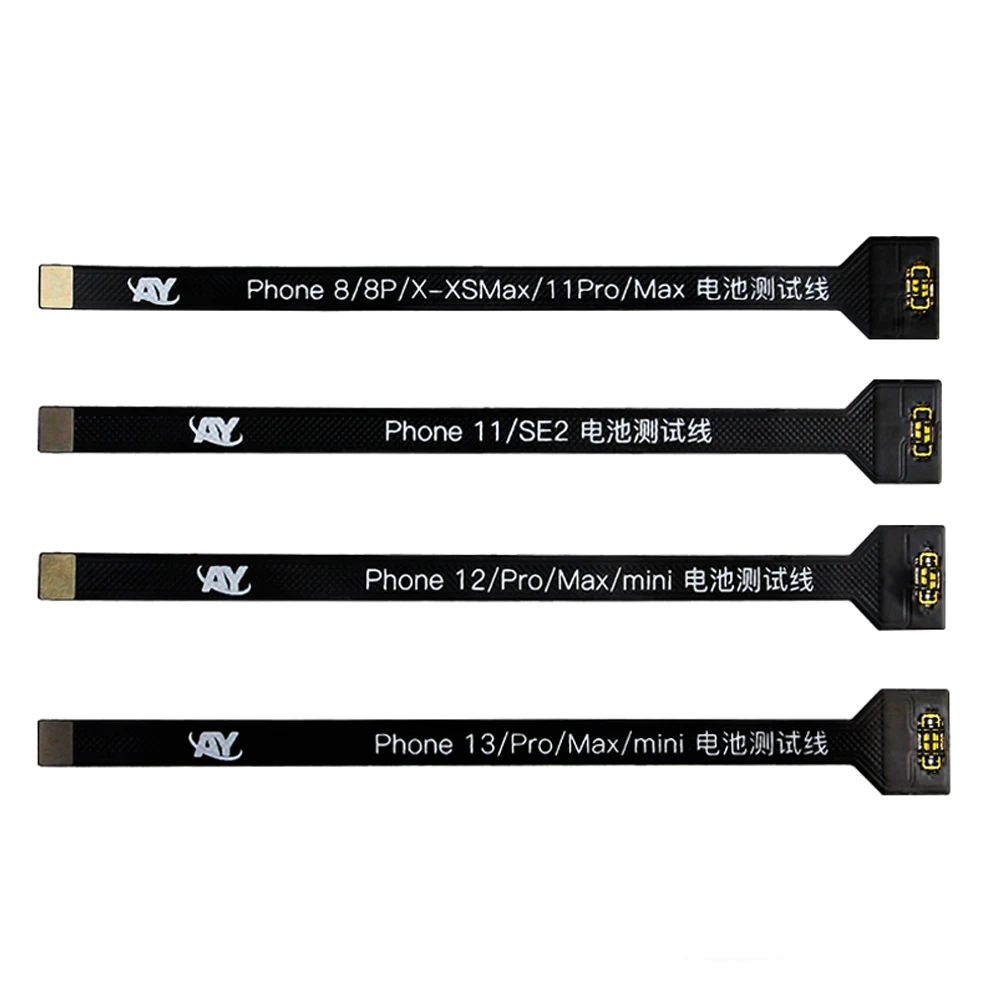 AY Battery Extension Test Flex For Phones 8G 8PLUS X XS XSMAX 11 11Pro 11Promax 12 13 Pro Max 12Mini 13mini Test Connecting Line