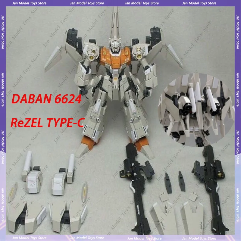 DABAN 6624 MG 1/100 Model Kit RGZ-95C ReZEL TYPE-C GR Collection Assembly Action Figures Robot Plastic Model Christmas Gift