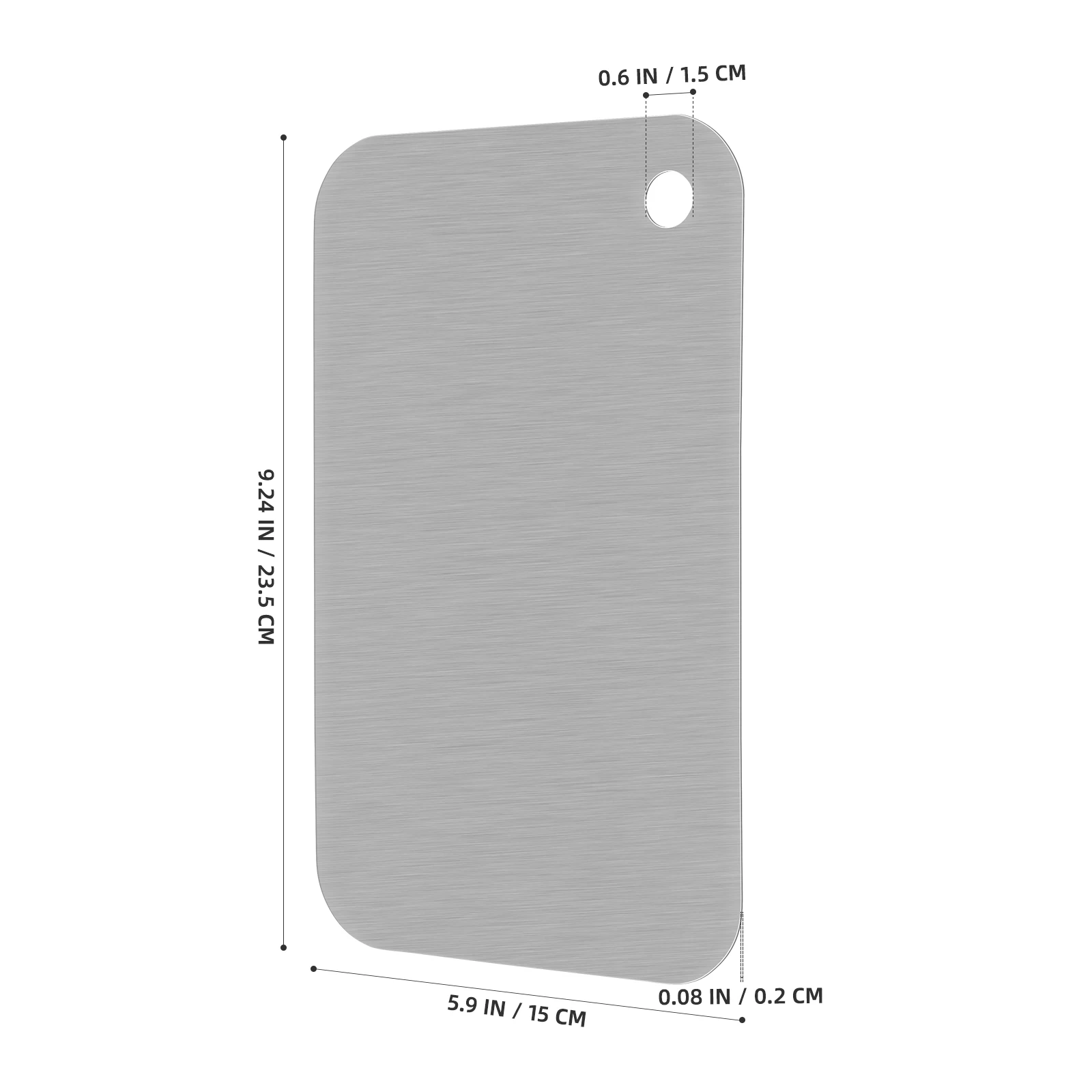 

Stainless Steel Cutting Board Metal Chopping Block Waterproof Rustproof Dishwasher Safe Kitchen Utensil With Handle For