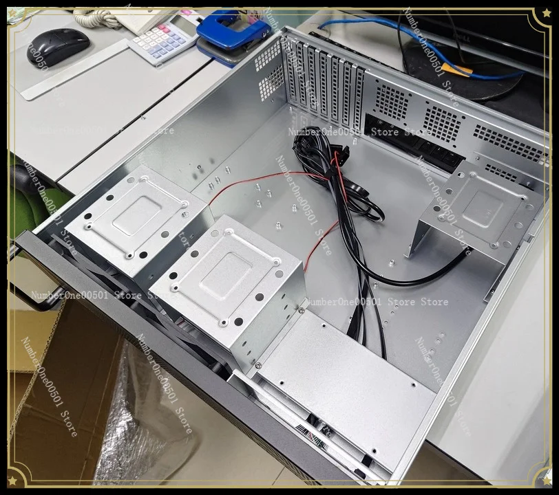 New 3U-450 Industrial Control Server Chassis 9 Hard Disk Positions Large Fan ATX Power Supply/2U Workstation Storage