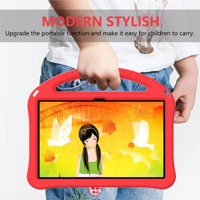 Kids EVA Portable Stand Case For Huawei MatePad Pro 10.8 12.6 Enjoy Tablet 2 Handle Tablet Cover For Huawei MatePad SE 10.4