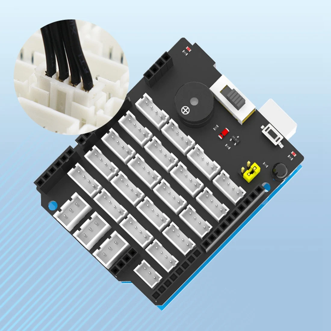 Sensor Expansion Board with PH2.0 Port for World of Module Compatible for BBC Micro:Bit Raspberry Pi