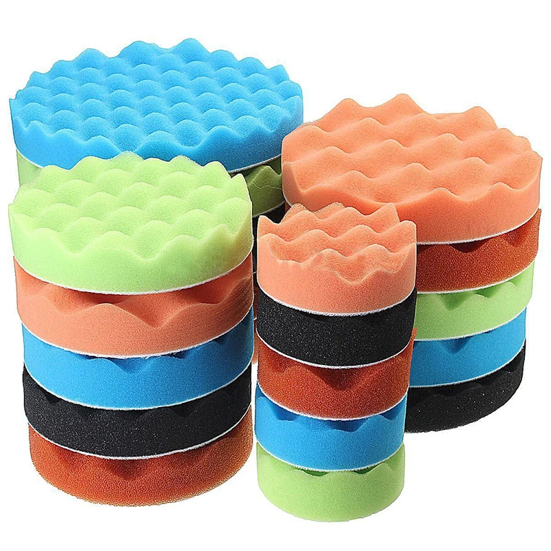 8Pcs Car Polishing Pad 3/4/5/6 Inch Sponge Buffing Waxing Disc Cleaning Polish Wheel  For Car Polisher Buffer Power Tools