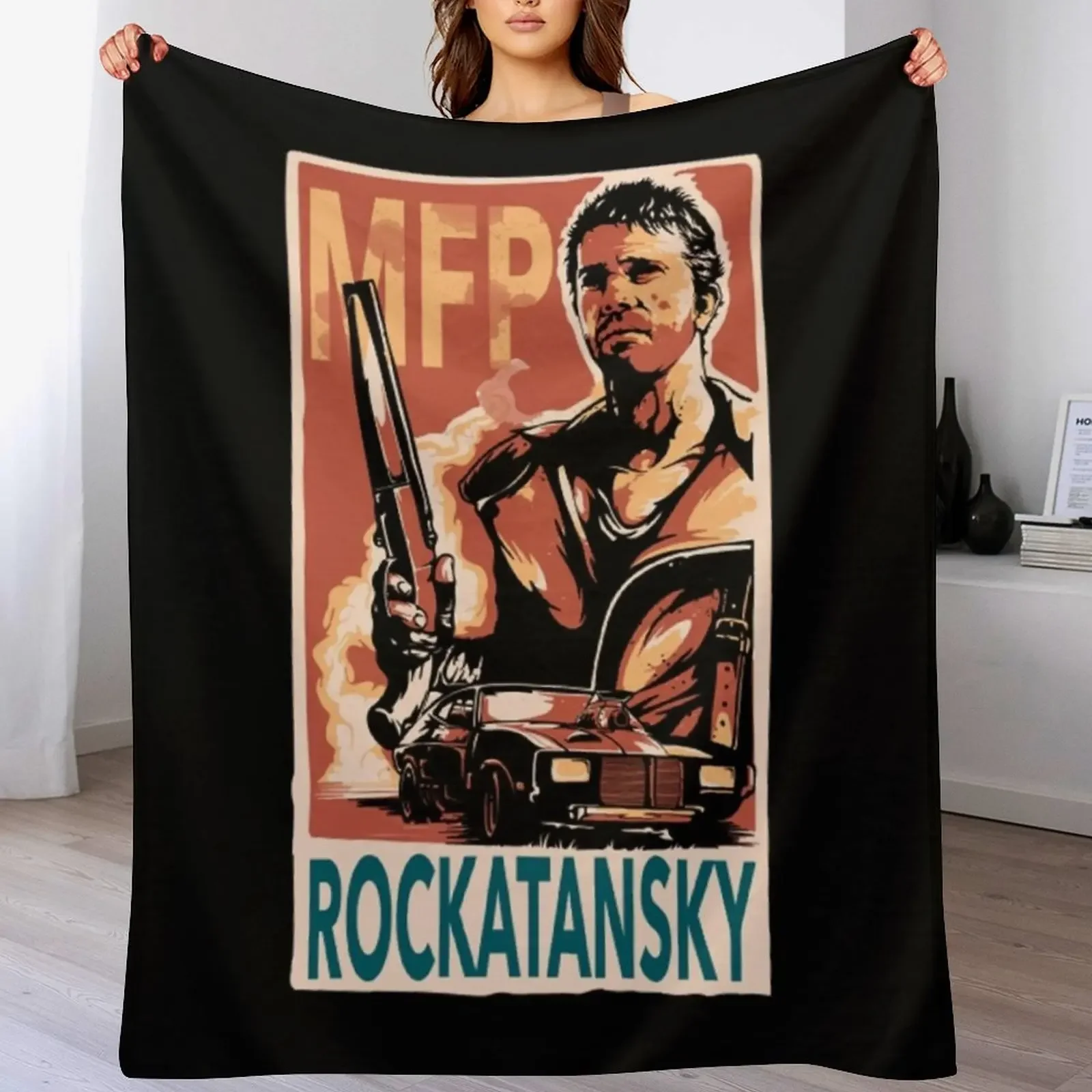 

Mad Max, Rockatansky Throw Blanket Giant Sofa Thermals For Travel funny gift Fashion Sofas Blankets