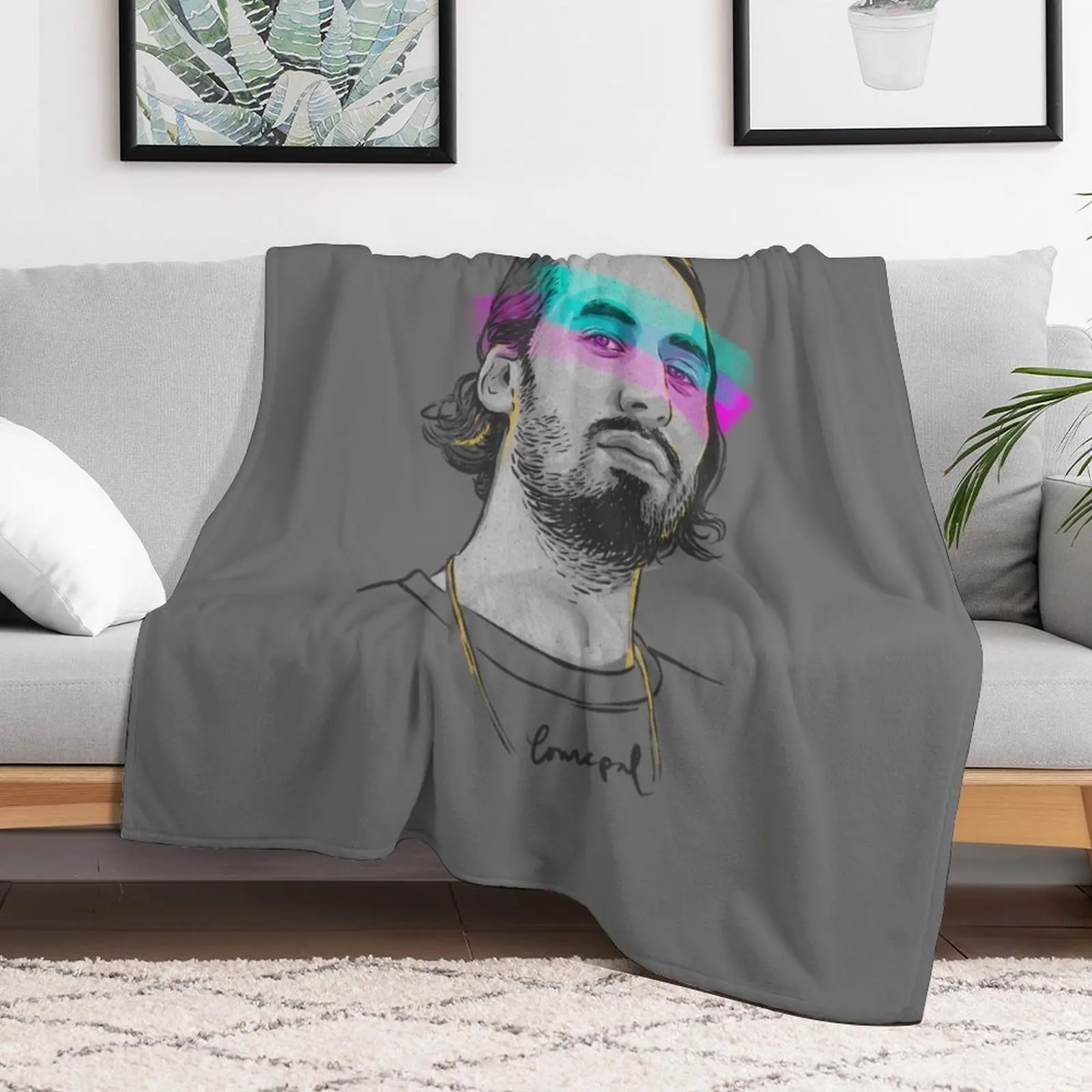 Lomepal iconic portrait Throw Blanket Luxury Thicken Flannels Blankets