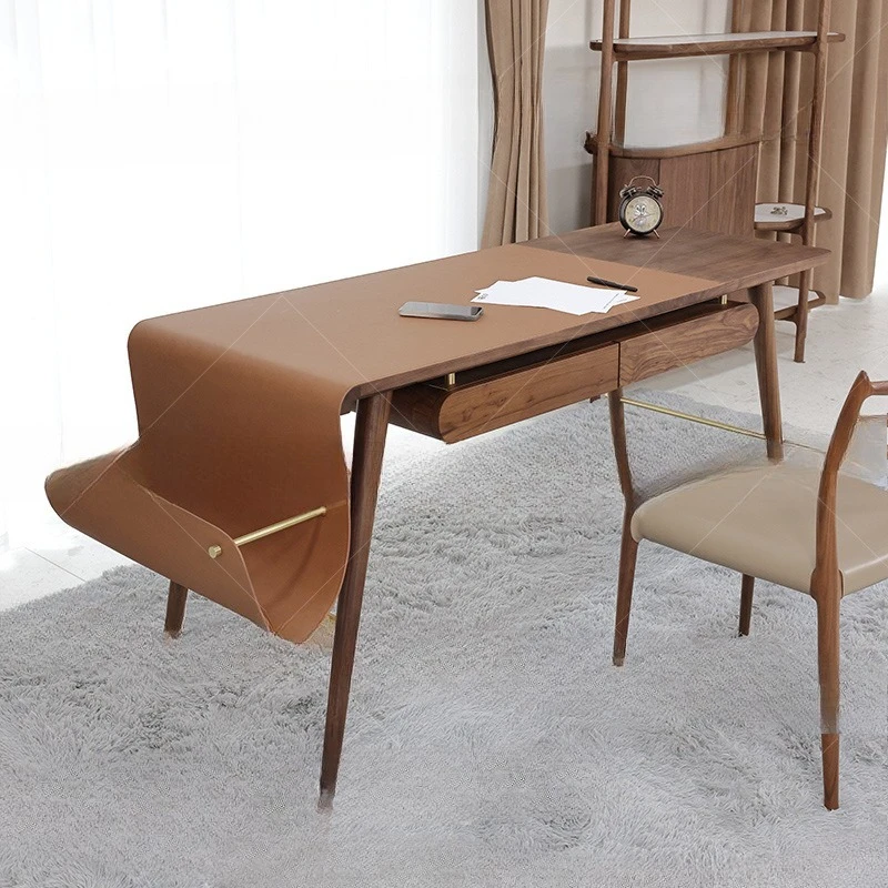 North American black walnut solid wood desk, creative storage desk