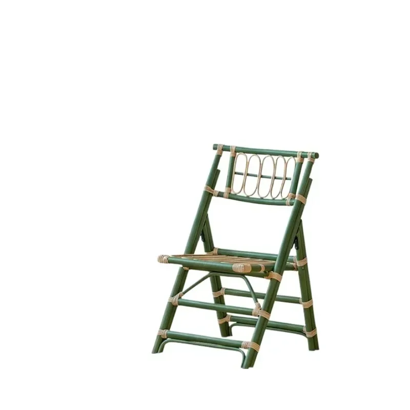 Rattan dining folding chair