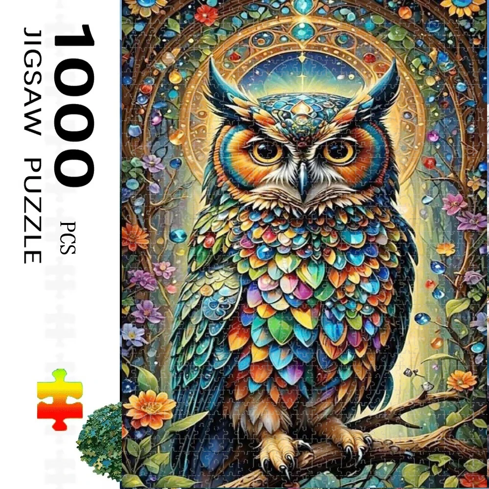 

Пазл для взрослых, 1000 деталей, с изображением птиц, животных и пейзажей, идеально подходит для творческих занятий с семьей, подарок, развивающая игрушка