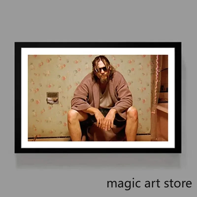 The Big Lebowski The Dude فيلم كوميدي مضحك الحمام المشهد الملصقات قماش اللوحة الحديثة غرفة المعيشة المنزلي غرفة نوم الديكور