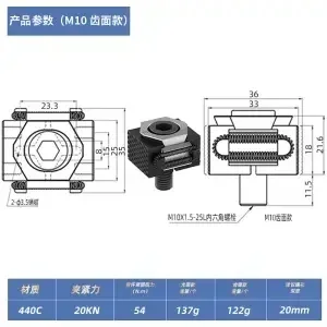 M6 M8 M10 M12 OK VISE CNC Multi-station Product Batchverwerking MINI OK Bankschroef Kleine klem Precisie modulaire bankschroef voor CNC-machine